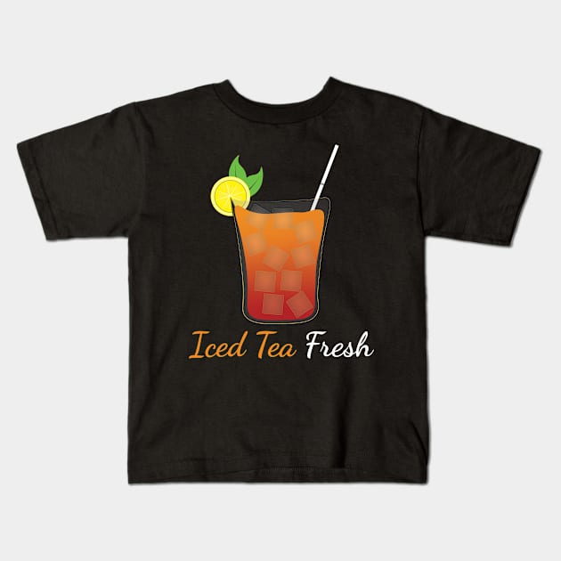 Iced Tea Fresh Kids T-Shirt by Thanksgiving Shop 